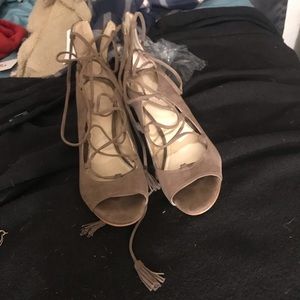 Vince camuto lace up heels
